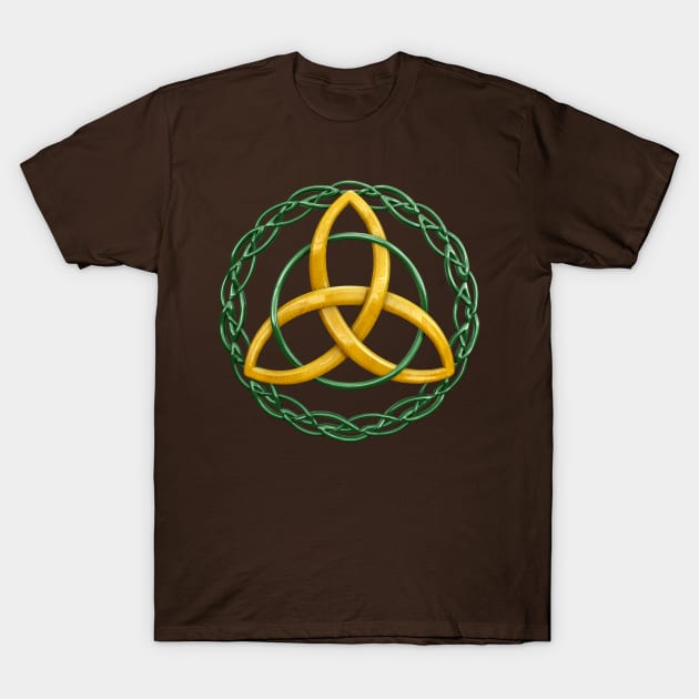 Trinity Knot Triquetra Celtic Symbol T-Shirt by macdonaldcreativestudios